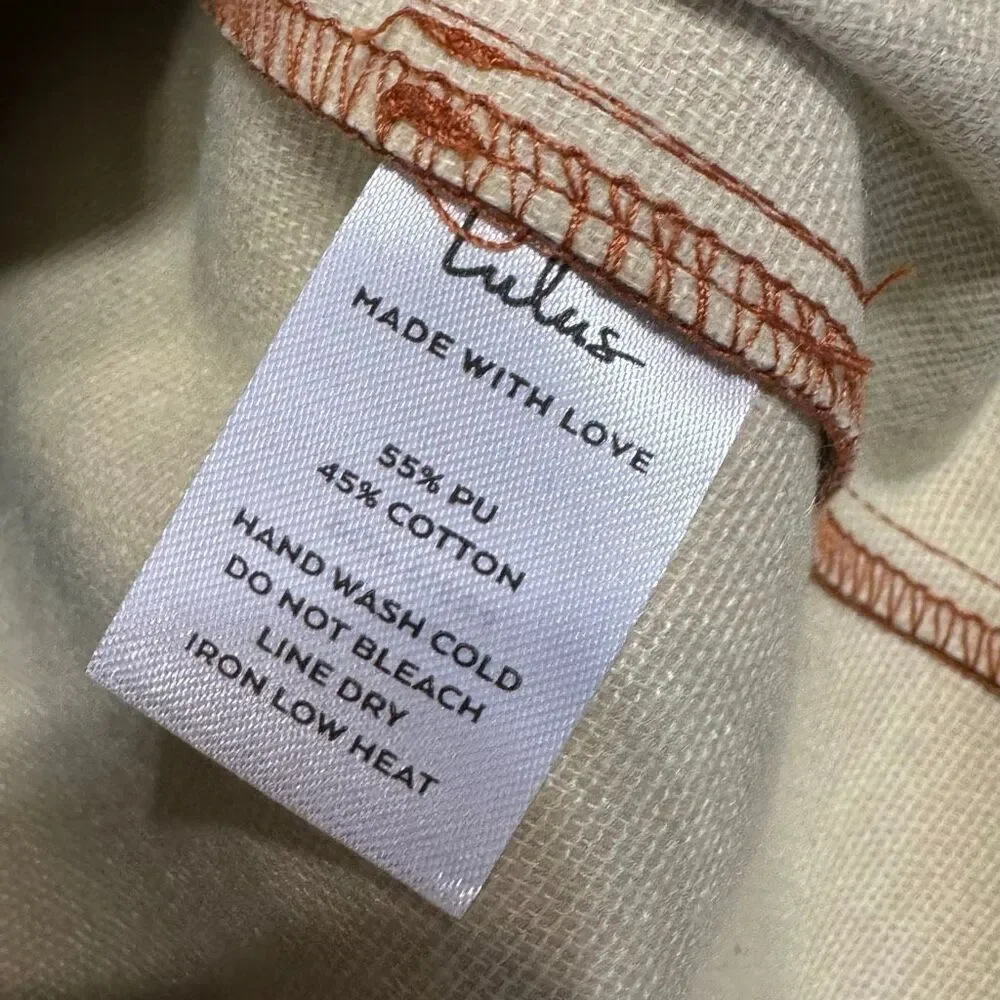 Lulus faux‎ leather mini skirt medium